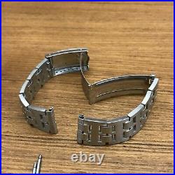 Rare Omega No 12 17mm Solid Link Stainless 1970s Vintage Watch Band