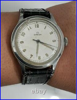 Rare Omega Ref 2179 Cal 30T2 SC Mens Vintage Military WWII 35mm Watch Works Nice