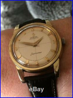Rare Omega Seamaster Gold Capped Pie Pan Automatic Calibre 501 Men's Watch