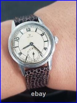 Rare Omega WWII Cal. R17.8 Men's Military 1940s Watch Ref 2144 Serviced