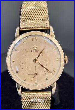 Rare Original Vintage Men 1947 Omega Manual Wind Watch Service 360 Run Ref. B6629