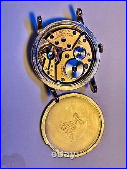 Rare Original Vintage Men 1947 Omega Manual Wind Watch Service 360 Run Ref. B6629