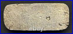 Rare Vintage 10 Oz M & B Mining Co. Omega Hand Poured Silver Bar. 999 Silver