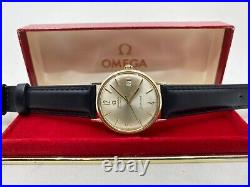 Rare Vintage 14k GF Omega Seamaster Automatic Mens Watch + Box 1962