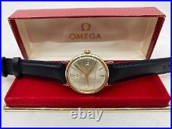 Rare Vintage 14k GF Omega Seamaster Automatic Mens Watch + Box 1962