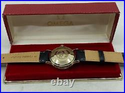 Rare Vintage 14k GF Omega Seamaster Automatic Mens Watch + Box 1962