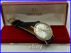 Rare Vintage 14k GF Omega Seamaster Automatic Mens Watch + Box 1962