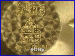 Rare Vintage 18ct Solid Gold Omega De Ville With Full Hallmarks 18k Swiss Made