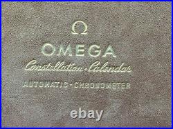 Rare Vintage 1950s 1960s Omega Constellation Chronometer Pie Pan Mens Watch Box