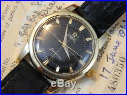Rare Vintage 1950s Omega Seamaster Automatic Cal 501 Cross Hair Dial Box Papers