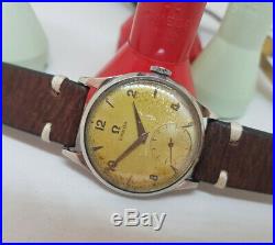 Rare Vintage 1954 Omega Sub Second Silver Dial Cal266 Man's Watch