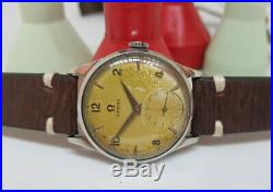 Rare Vintage 1954 Omega Sub Second Silver Dial Cal266 Man's Watch