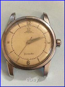 Rare Vintage 1956 OMEGA SEAMASTER Stainless Steel 2846 Watch 17J M. 500