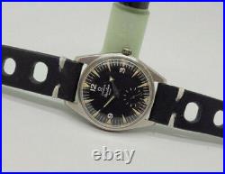 Rare Vintage 1956 Omega Ranchero 2990 1 Cal267 Black Dial Man's Watch