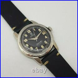 Rare Vintage 1958 Omega Seamaster Calendar Black Dial Cal503 Auto Man's Watch