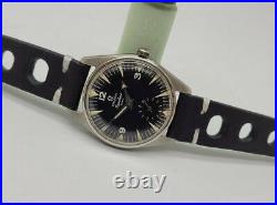 Rare Vintage 1961 Omega Ranchero 2990 1 Cal268 Black Dial Man's Watch