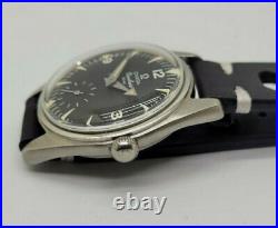 Rare Vintage 1961 Omega Ranchero 2990 1 Cal268 Black Dial Man's Watch