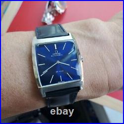 Rare Vintage 1968 Men Omega Deville Cal 711 Automatic Blue Serviced Rare Vintage 1968 Men Omega Deville Cal 711 Automatic Blue Serviced