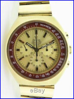 Rare Vintage 1970 Omega Speedmaster Pro MkII Gold GP 861 Mens Watch 164 034