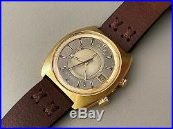 Rare Vintage 1970s Gold Omega Seamaster Memomatic Auto Alarm Watch 166.072