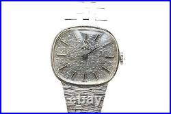 Rare Vintage 1978 N MINT withBox OMEGA 17J All Silver Oval Case Women's Watch