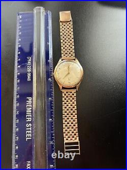 Rare Vintage Men's Omega Watch 18k/750 Rose Gold Cal. 266 Mechanical/Hand Wind
