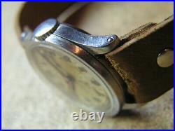 Rare Vintage Military Mid-sized Omega S/S Case Sweep Sec. Mov. Cal. 23.4 ca1937