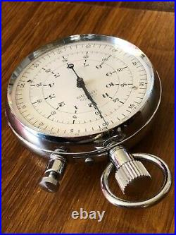 Rare Vintage NERO LEMANIA (OMEGA) stopwatch 12HR 1960´s Jumbo size EX-BBC RALLY