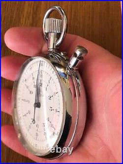 Rare Vintage NERO LEMANIA (OMEGA) stopwatch 12HR 1960´s Jumbo size EX-BBC RALLY