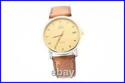 Rare Vintage N MINT OMEGA De Ville Cal. 1532 Gold Dial Quartz Men's Kanji JAPAN Rare Vintage N MINT OMEGA De Ville Cal. 1532 Gold Dial Quartz Men's Kanji JAPAN