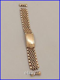 Rare Vintage OMEGA Beads of Rice Bracelet Band 18mm Rose Gold Plated Ref. 8220