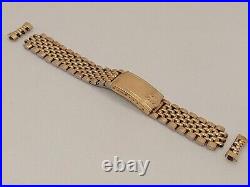Rare Vintage OMEGA Beads of Rice Bracelet Band 18mm Rose Gold Plated Ref. 8220