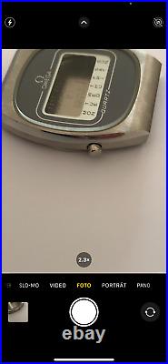 Rare Vintage Omega 1616 Lcd Digital Quartz Watch Case Ref 196.0074