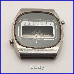 Rare Vintage Omega 1616 Lcd Digital Quartz Watch Case Ref 196.0074
