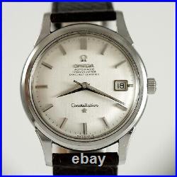 Rare Vintage Omega 168.001 Jumbo 37mm Constellation Chronometer Ss Mens Watch