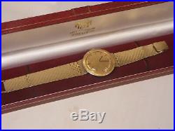 Rare Vintage Omega 18k Gold Watch And Bracelet