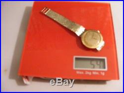 Rare Vintage Omega 18k Gold Watch And Bracelet
