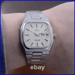 Rare Vintage Omega 1979 Seamaster Automatic Silver Dial Day&date