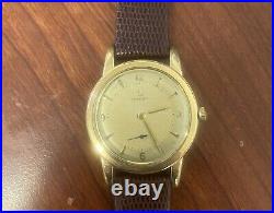 Rare Vintage Omega 2493-1 80 Microns Gold Swiss 332 17J Bumper Automatic Watch