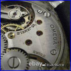 Rare Vintage Omega CK 805 Cushion Shape Men's Sports Watch Steel 1 3/16in