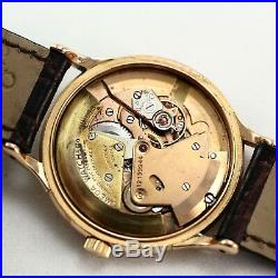 Rare Vintage Omega Centenary, Chronometer 18k Rose Gold Case & Dial Mens Watch