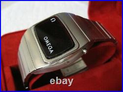 Rare Vintage Omega Constellation Led Watch Cal 1603 With Org Box & Papers Nice