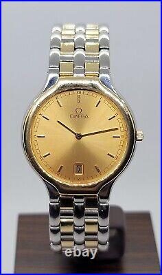 Rare Vintage Omega Deville 1449/432 2-tone Champagne Dial Very Nice Watch