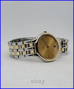 Rare Vintage Omega Deville 1449/432 2-tone Champagne Dial Very Nice Watch