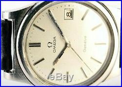 Rare Vintage Omega Geneve 166 0 163 Cal 1012 Automatic Quick Set Date Watch