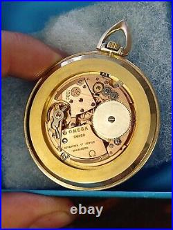 Rare Vintage Omega N6363 Manual Wind Men's Pocket Watch Date, 10K g. F