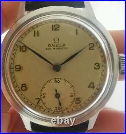 Rare Vintage Omega Non magnetic 1939 Military cal. 26.5 T3 Men Watch