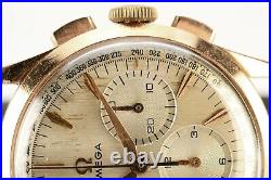 Rare Vintage Omega Pre Speedmaster Cal 321 18K Solid Pink Gold 1961 Manual Watch