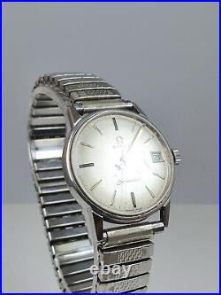 Rare Vintage Omega SEAMASTER Automatic Watch Date Stretch Band Serviced Working