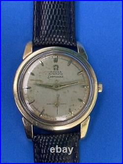 Rare Vintage Omega Seamaster 2846 2 Automatic Cal 491 Plaquet Or 34mm Men Watch